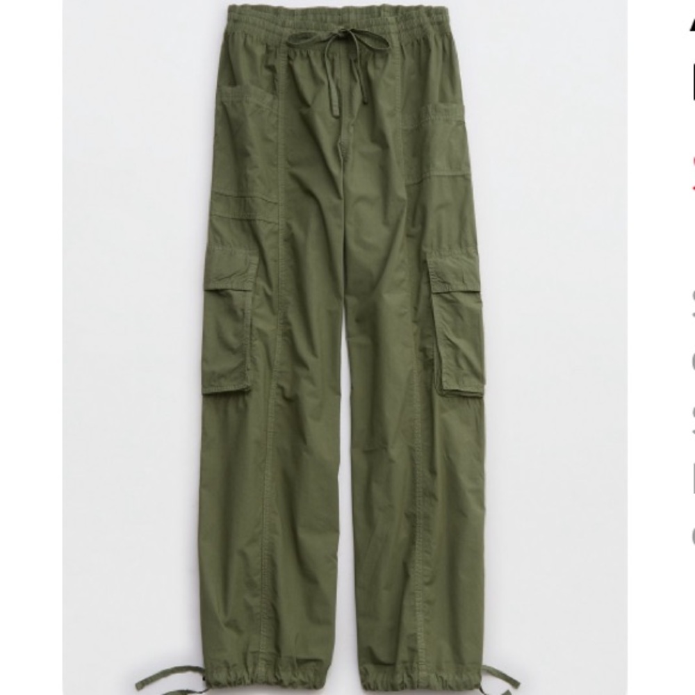 Aerie High Waisted Baggy Cargo Pant
